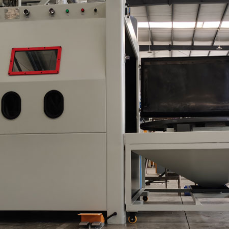 楚雄无尘喷砂机半自动模具喷砂机